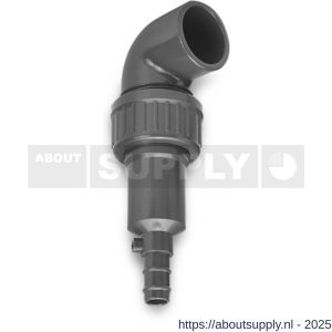 VDL afdruipventiel PVC-U 32 mm lijmmof 6 bar grijs - S51060053 - afbeelding 1