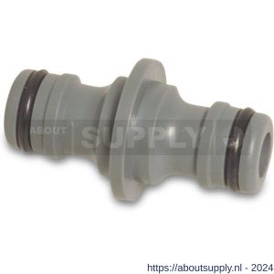 Hydro-Fit 2-weg slangkoppeling PVC-U mannelijk klik grijs - S51056343 - afbeelding 1