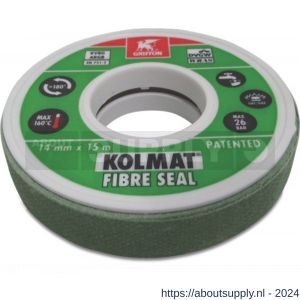 Griffon Fibre Seal 12 mm groen 15 m DVGW-GASTEC-WRAS type Kolmat - S51050036 - afbeelding 1