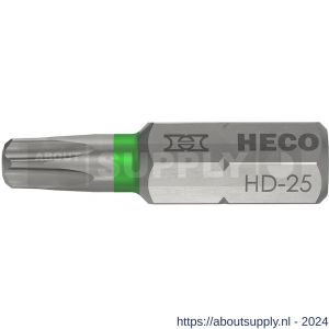 Heco schroefbit Heco-Drive HD 25 kleur ring groen in blister 10 stuks - S50803388 - afbeelding 1