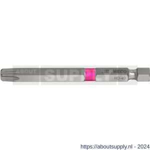 Heco lange schroefbit Heco-Drive HD 40 HD-40 kleur ring roze in blister 3 stuks - S50803384 - afbeelding 1