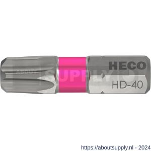 Heco schroefbit Heco-Drive HD 40 kleur ring roze in blister 10 stuks - S50803390 - afbeelding 1