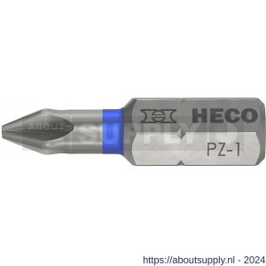Heco schroefbit Pozi-Drive PZD 1 kleur ring blauw in blister 10 stuks - S50803378 - afbeelding 1