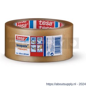 Tesa 4124 Tesapack 66 m x 50 mm transparant PVC verpakkingstape - S11650311 - afbeelding 1