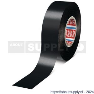 Tesa 4163 Tesaflex 33 m x 19 mm zwart Soft PVC tape - S11650258 - afbeelding 2