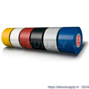 Tesa 4163 Tesaflex 33 m x 19 mm geel Soft PVC tape - S11650247 - afbeelding 2
