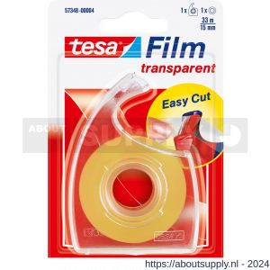 Tesa 57348 Tesafilm plakband en Easy Cut dispenser transparant 33 m x 15 mm - S11650601 - afbeelding 2