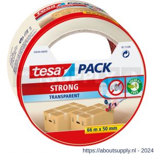 Tesa 5044 Tesapack Strong verpakkingstape transparant 66 m x 50 mm - S11650377 - afbeelding 1