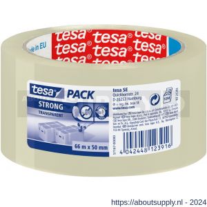 Tesa 57167 Tesapack Strong verpakkingstape transparant 66 m x 50 mm - S11650414 - afbeelding 1