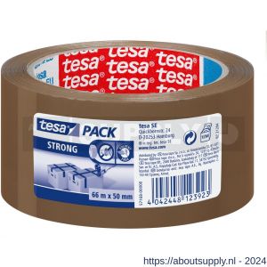 Tesa 57168 Tesapack Strong verpakkingstape bruin 66 m x 50 mm - S11650413 - afbeelding 1