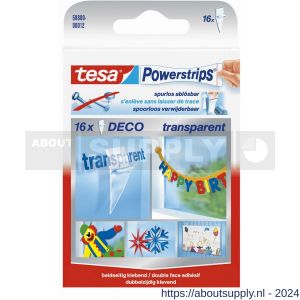 Tesa 58800 Powerstrips decostrips transparant - S11650624 - afbeelding 1