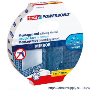 Tesa 55733 Powerbond montagetape spiegels 5 m x 19 mm - S11650381 - afbeelding 2