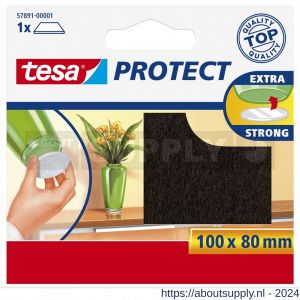 Tesa 57891 Protect vilt bruin 8 cm x 10 cm - S11650395 - afbeelding 1