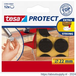 Tesa 57893 Protect vilt bruin 22 mm - S11650418 - afbeelding 1