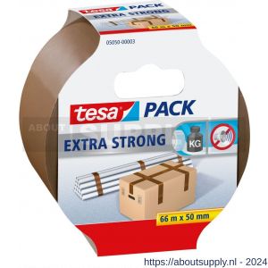 Tesa 5050 Tesapack Extra Strong verpakkingstape bruin 66 m x 50 mm - S11650610 - afbeelding 1