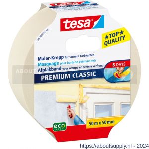 Tesa 5284 Premium Classic afplakband 50 m x 50 mm - S11650557 - afbeelding 1