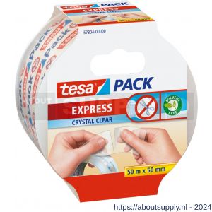 Tesa 57804 Express verpakkingstape transparant 50 m x 50 mm - S11650613 - afbeelding 1