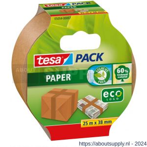 Tesa 5054 Tesapack paper EcoLogo verpakkingstape bruin 38 m x 25 mm - S11650614 - afbeelding 1