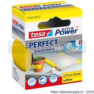 Tesa 56343 Extra Power Perfect textieltape 2,75 m x 38 mm geel - S11650618 - afbeelding 1