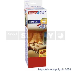 Tesa 55836 Comfort klamboe wit met plafondhaak 12,5 x 2,5 m - S11650599 - afbeelding 1