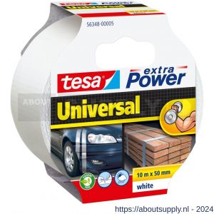 Tesa 56348 Extra Power Universal tape 10 m x 50 mm wit - S11650576 - afbeelding 1
