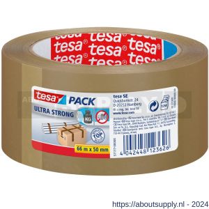 Tesa 57177 Tesapack Ultra Strong verpakkingstape 66 m x 50 mm bruin - S11650626 - afbeelding 1