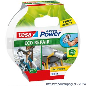Tesa 56431 Extra Power Eco Repair textieltape 10 m x 38 mm wit - S11650628 - afbeelding 1