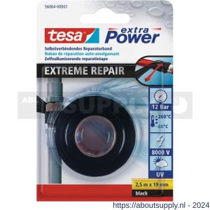 Tesa 56064 Extreme Repair zwart 2,5 m x 19 mm - S11650451 - afbeelding 1
