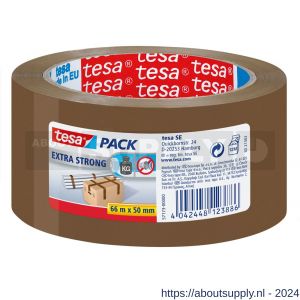 Tesa 57173 PVC tape extra strong 66 m x 50 mm bruin 57173 - S11650641 - afbeelding 1