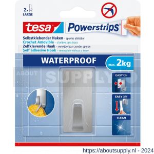 Tesa 59779 Powerstrips Waterproof large rechthoek metaal - S11650481 - afbeelding 1