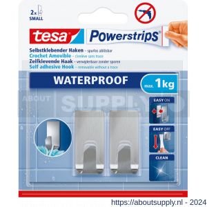 Tesa 59777 Powerstrips Waterproof haken S metaal Zoom - S11650530 - afbeelding 2