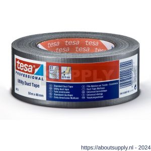 Tesa 4613 Tesaband 50 m x 96 mm grijs ducttape standard - S11650217 - afbeelding 1