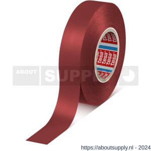 Tesa 4163 Tesaflex 33 m x 19 mm rood Soft PVC tape - S11650251 - afbeelding 1