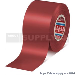 Tesa 4163 Tesaflex 33 m x 50 mm rood Soft PVC tape - S11650252 - afbeelding 1