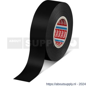 Tesa 4163 Tesaflex 33 m x 25 mm zwart Soft PVC tape - S11650259 - afbeelding 1