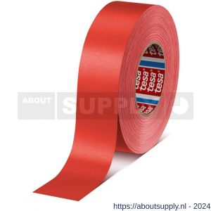 Tesa 4651 Tesaband 50 m x 50 mm rood premium textieltape - S11650174 - afbeelding 1