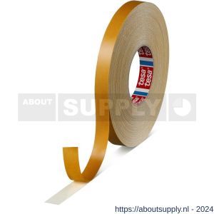 Tesa 4964 Tesafix 50 m x 19 mm wit dubbelzijdige tape met textielen drager - S11650231 - afbeelding 1