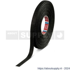 Tesa 51608 Tesaband 25 x m 9 mm zwart PET-vlies tape voor flexibiliteit en geluidsdemping - S11650095 - afbeelding 1