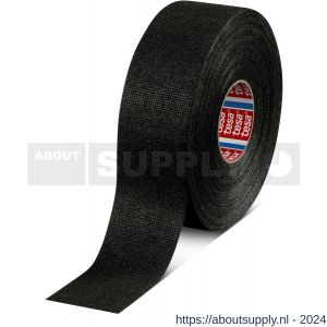 Tesa 51608 Tesaband 25 x m 38 mm zwart PET-vlies tape voor flexibiliteit en geluidsdemping - S11650099 - afbeelding 1