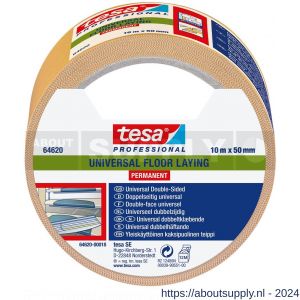 Tesa 64620 Tesafix 10 m x 50 mm transparant sterke dubbelzijdige filmtape - S11650091 - afbeelding 1