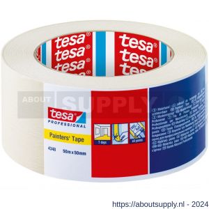 Tesa 4348 Tesakrepp 50 m x 50 mm chamoise maskeringstape - S11650059 - afbeelding 1