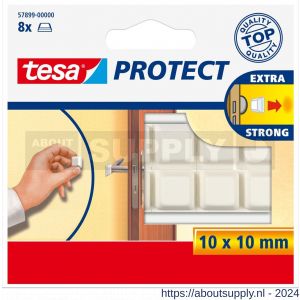 Tesa 57899 beschermblokjes vierkant wit 10 mm - S11650316 - afbeelding 1