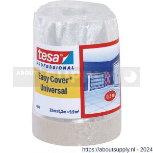 Tesa 4368 Easycover 33 m x 300 mm chamois 2-in-1 maskeringsfolie met maskeringstape - S11650337 - afbeelding 1