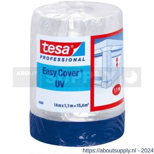 Tesa 4369 Easycover 14 m x 1100 mm chamois 2-in-1 maskeringsfolie met UV-textieltape - S11650340 - afbeelding 1