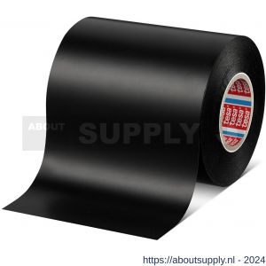Tesa 4163 Tesaflex 33 m x 100 mm zwart Soft PVC tape - S11650262 - afbeelding 1