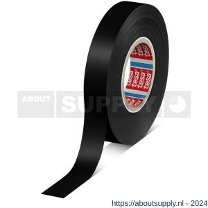 Tesa 4163 Tesaflex 33 m x 15 mm zwart Soft PVC tape - S11650257 - afbeelding 1