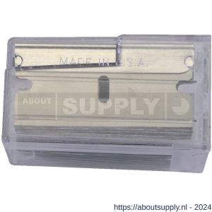 Stanley reserve mesjes voor glasschraper metaal 0-28-500 set 10 stuks op kaart - S51021118 - afbeelding 1
