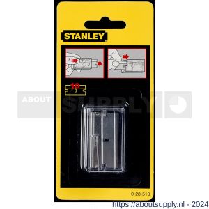 Stanley reserve mesjes voor glasschraper metaal 0-28-500 set 10 stuks op kaart - S51021118 - afbeelding 3
