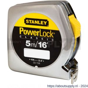 Stanley rolbandmaat Powerlock 5 m-16 foot x 19 mm - S51020898 - afbeelding 1