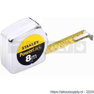 Stanley rolbandmaat Powerlock 8 m x 25 mm - S51020893 - afbeelding 1